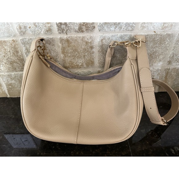 Pom Pom London TOFFEE Sutton Crossbody Sling Bag Dust Bag 2 Matching Straps - Picture 4 of 5